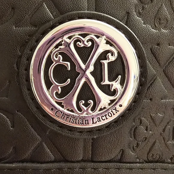 CXL By Christian Lacroix Clara Embossed Logo Shoulder Bag - Picture 7 of 12